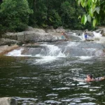 Trilha pelas cachoeiras de Ubatuba