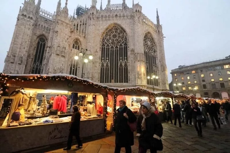 Mercado de Natal da Piazza del Duomo