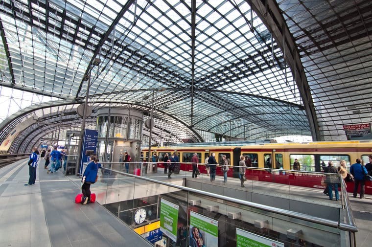 Estação de trem na Alemanha