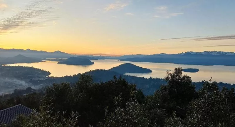 Vista do alto do Cerro Otto em Bariloche