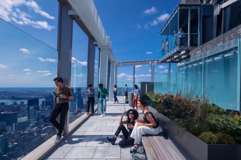 Terrace no observatório Summit One Vanderbilt em Nova York