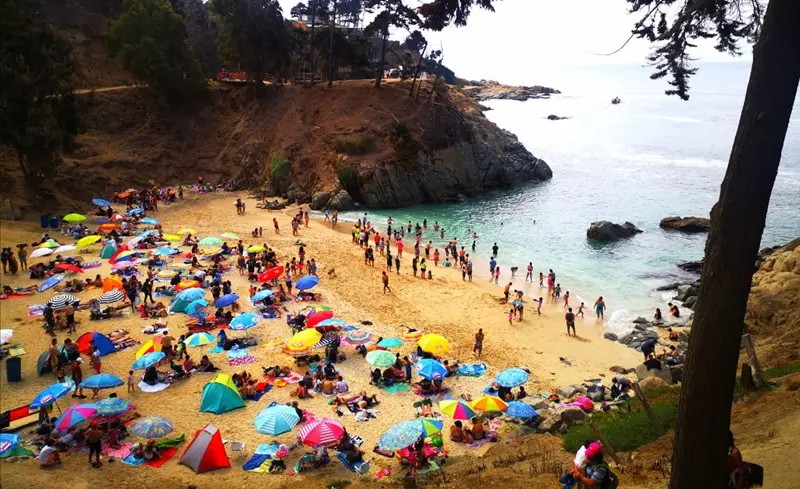 Playa Los Enamorados em Viña del Mar