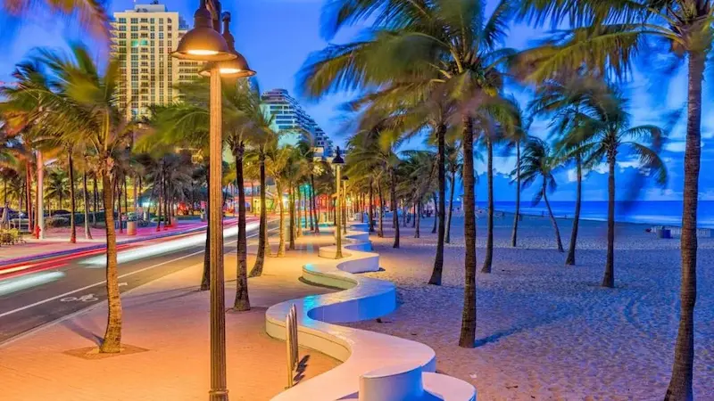 Orla de Fort Lauderdale à noite