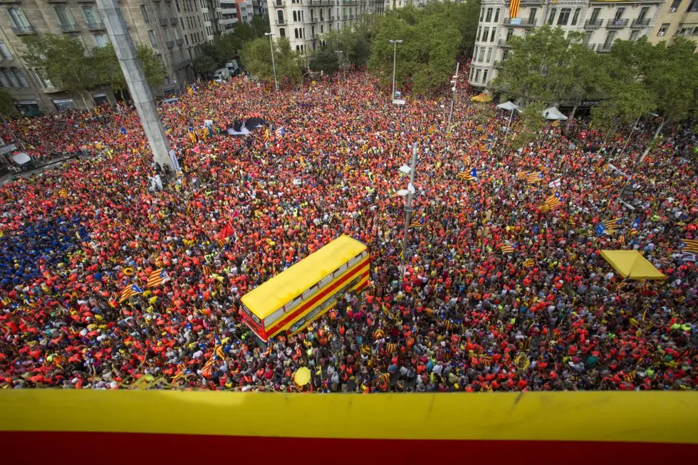 Dia Nacional da Catalunha em Barcelona