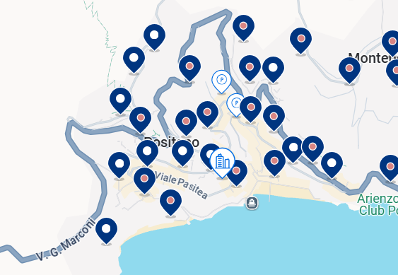 Mapa de Positano