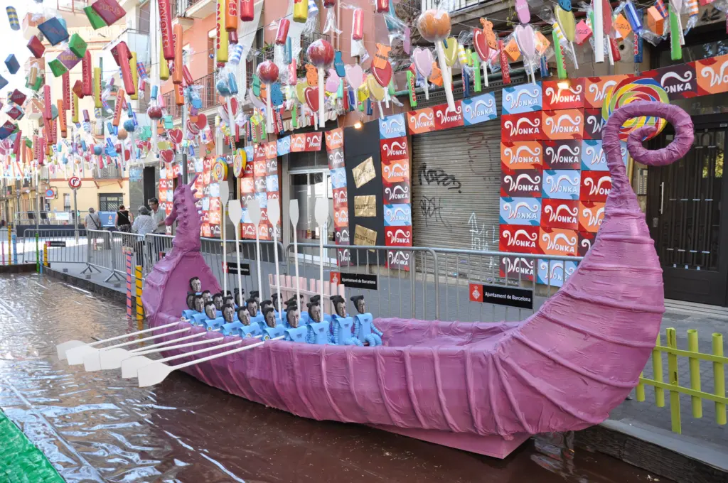 Festa Major de Sants em Bacelona