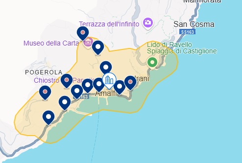 Mapa de Hospedagens 