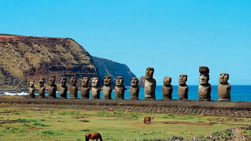 Ahu Tongariki na Ilha de Páscoa