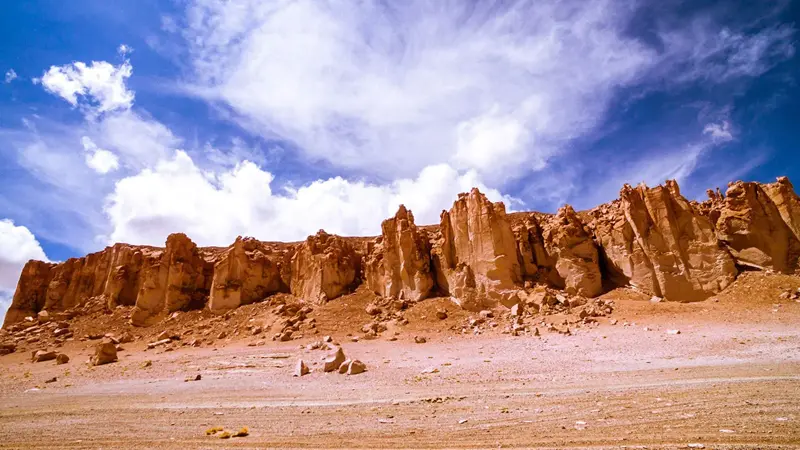 Salar de Tara no deserto do Atacama