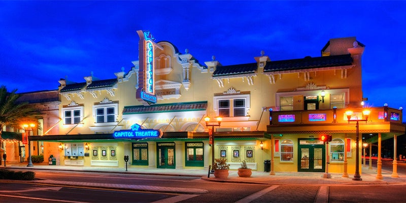 Fachada do Capitol Theatre em Clearwater