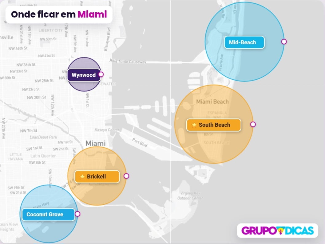 Mapa de Miami Mapa de Miami