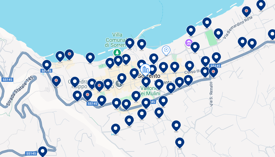 Mapa de Sorrento