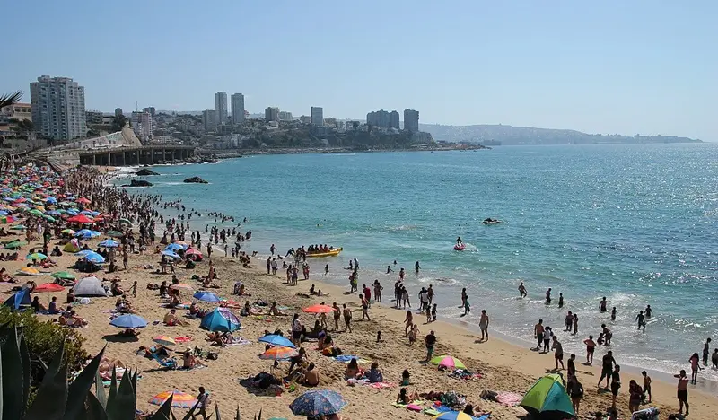 Playa Caleta Abarca em Viña del Mar