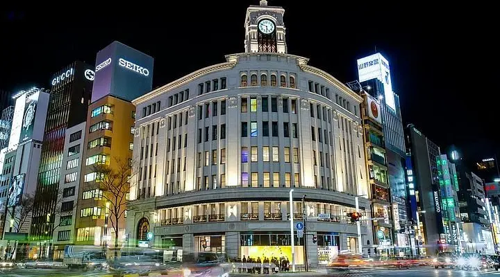 Bairro Ginza em Tóquio