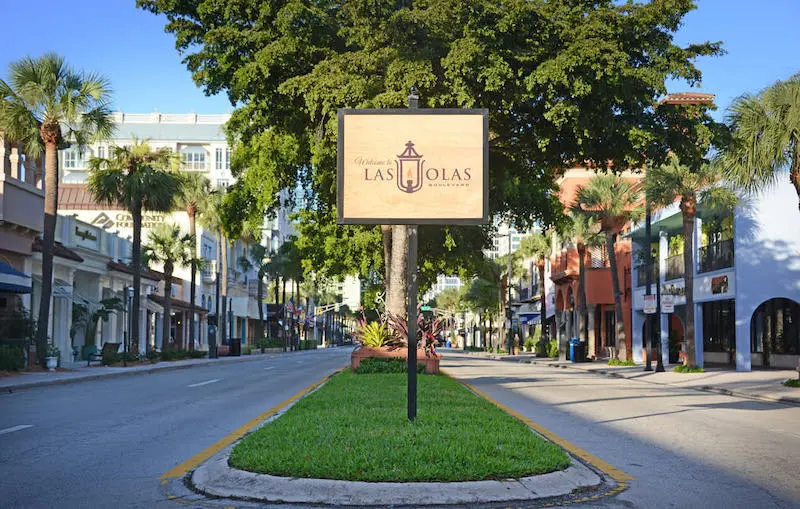 Las Olas Boulevard em Fort Lauderdale