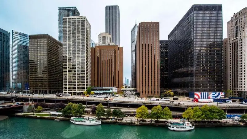 Hotéis no centro turístico de Chicago