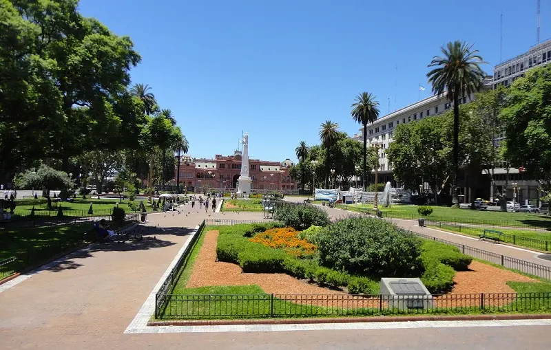 Casa Rosada na Plaza de Mayo