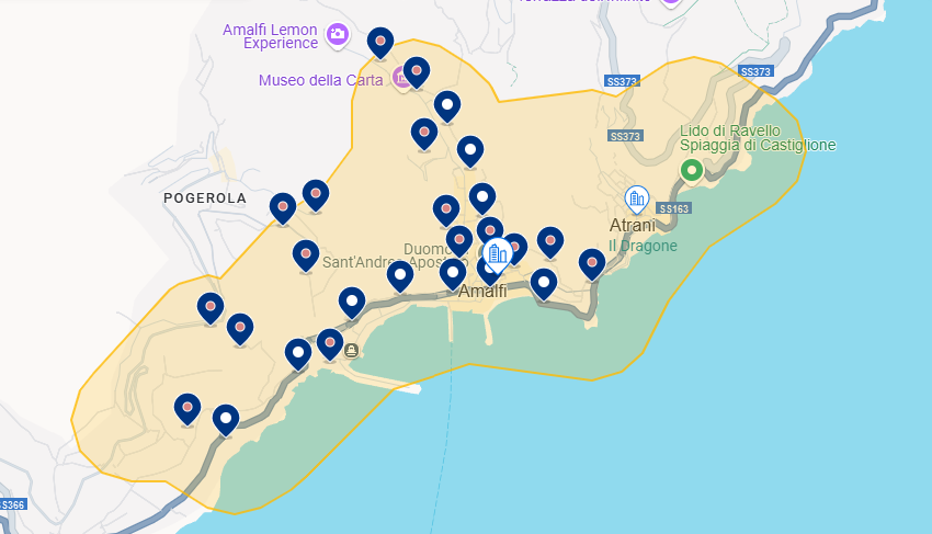 Melhor região onde ficar hospedado em Amalfi