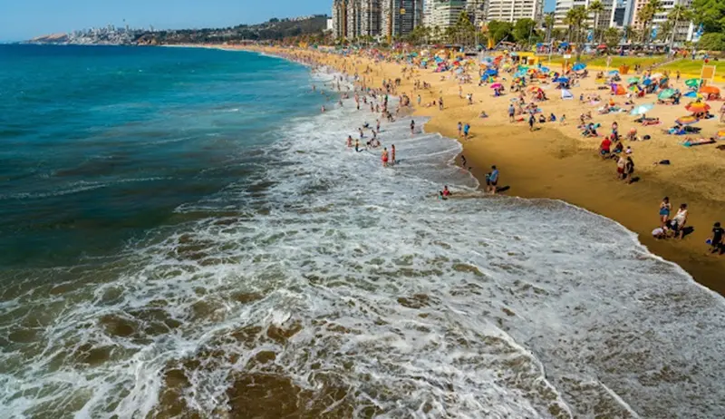 Playa Blanca em Viña del Mar