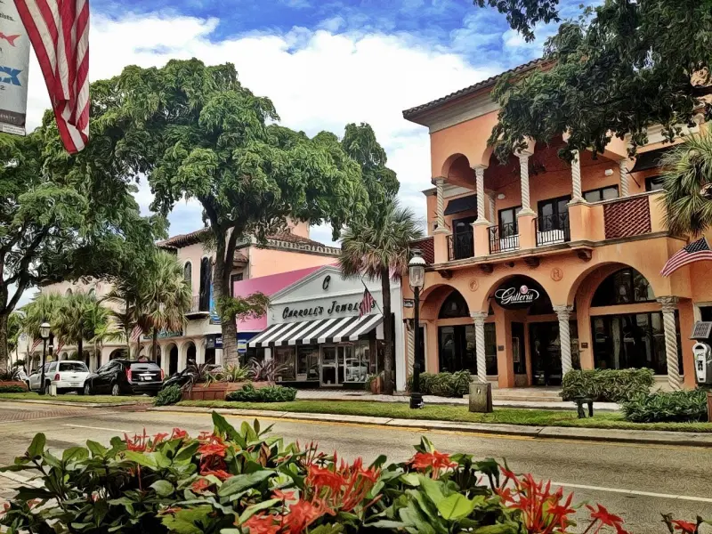 Lojas em Las Olas Boulevard em Fort Lauderdale