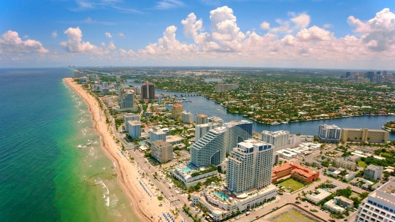 Vista da cidade de Fort Lauderdale