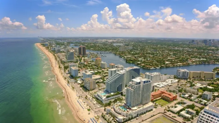 Vista da cidade de Fort Lauderdale