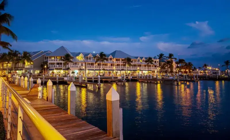 Mallory Square à noite em Key West