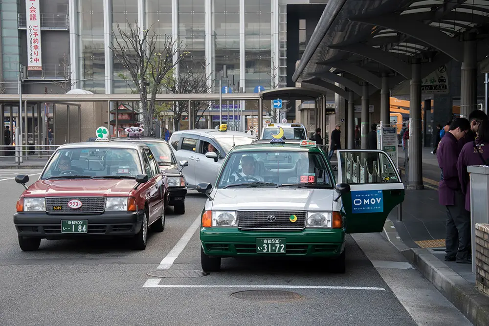 Táxi em Kyoto