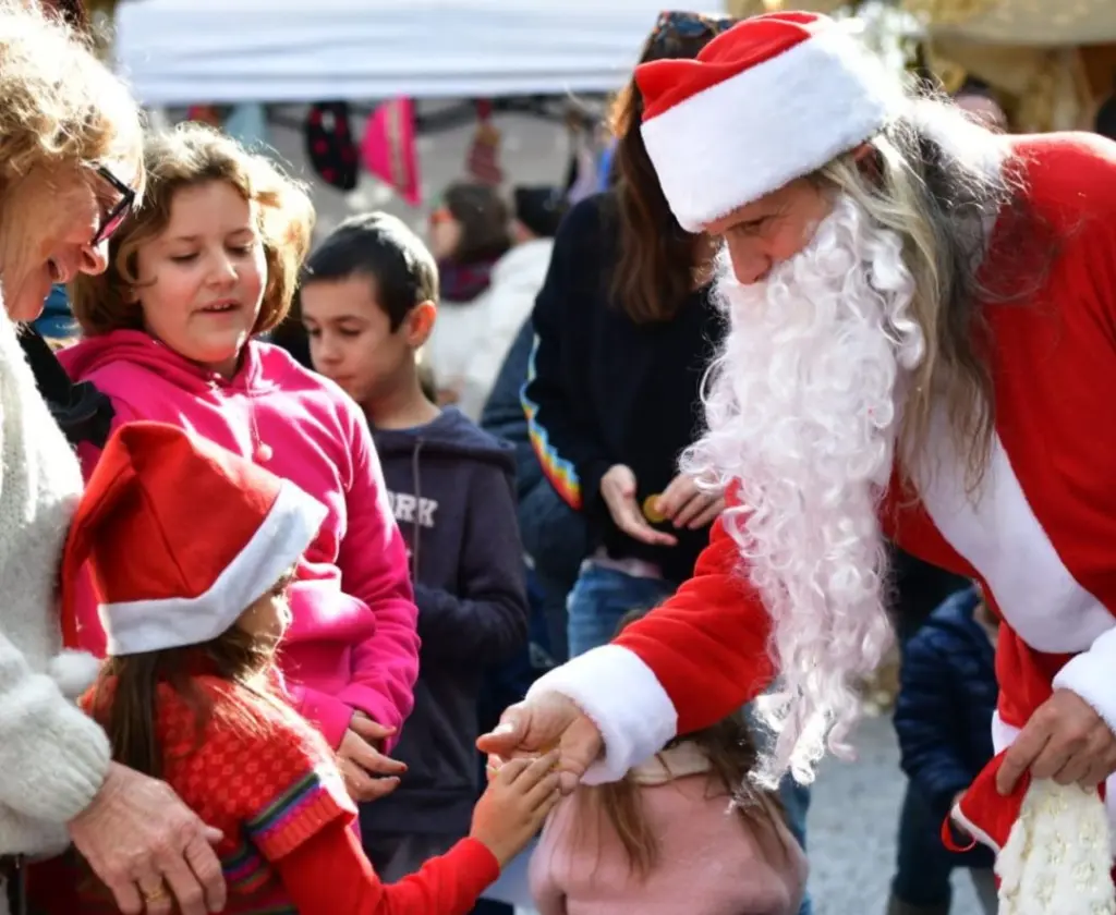 Natal no mercado Las Dalias em Ibiza