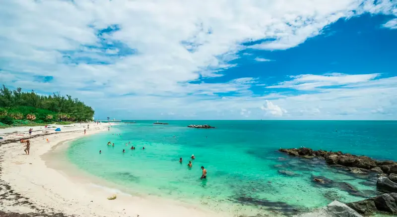 Praia do Fort Zachary Taylor Historic State Park em Key West