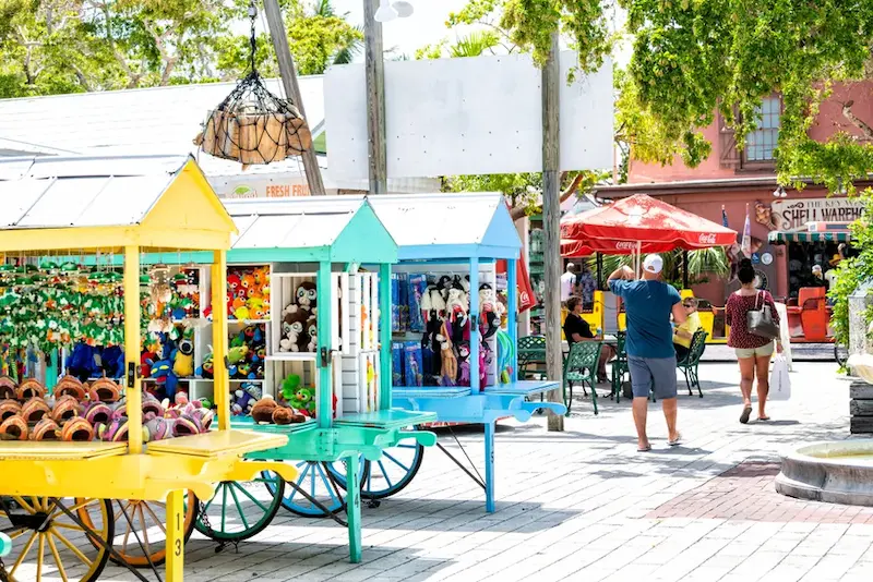 Compras na Mallory Square em Key West