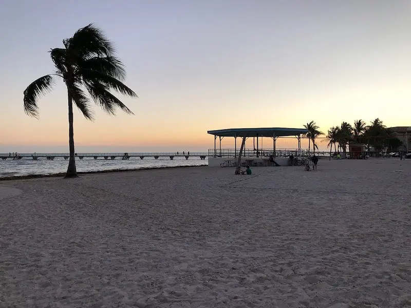 Entardecer em Rest Beach em Key West