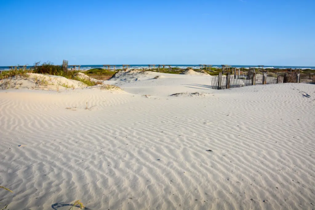 Mustang Island State Park no Texas