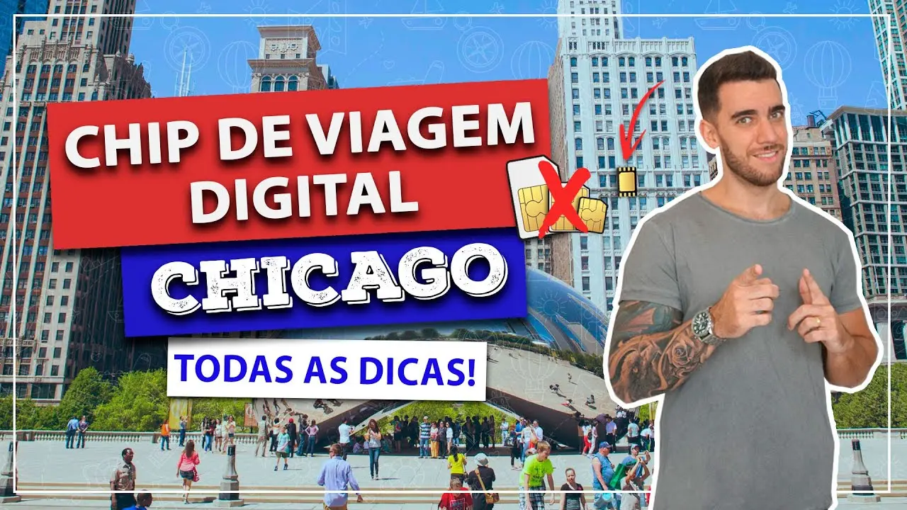 Chip de viagem digital eSIM para Chicago!