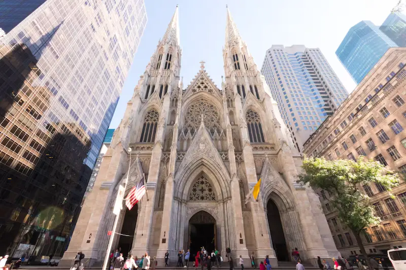 Fachada da St. Patrick’s Cathedral em Nova York