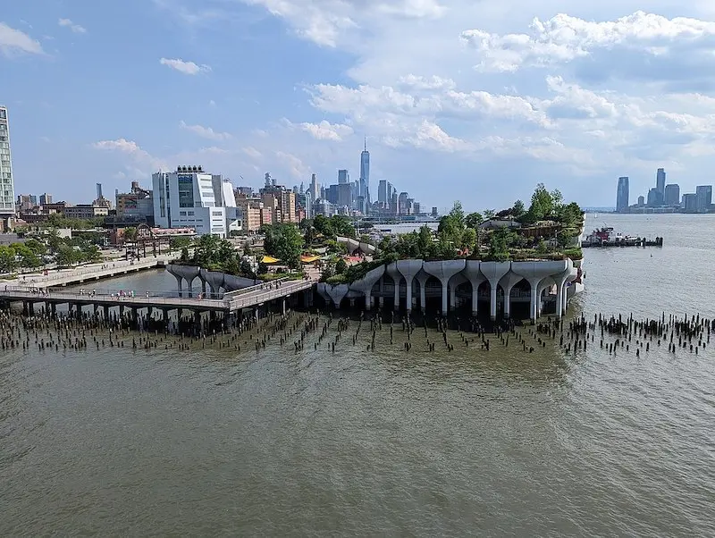 Área do Little Island Park em Nova York