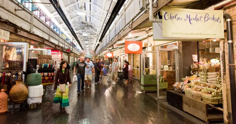 Espaços no Chelsea Market em Nova York