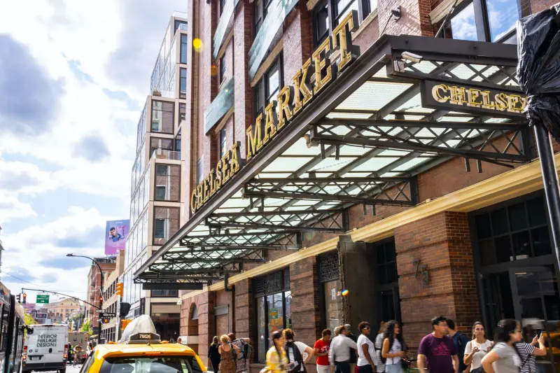 Entrada do Chelsea Market em Nova York