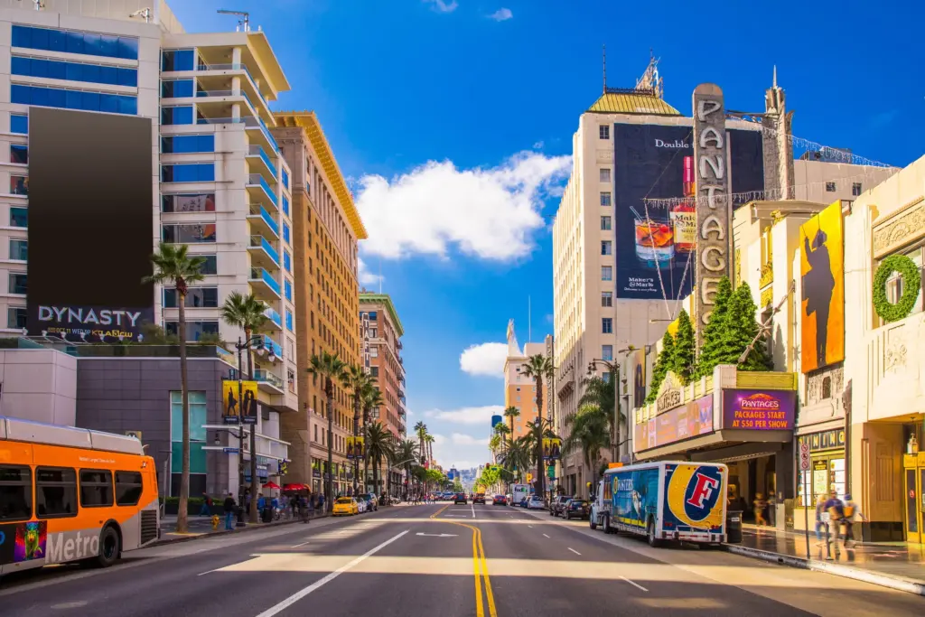 Hollywood Boulevard em Los Angeles