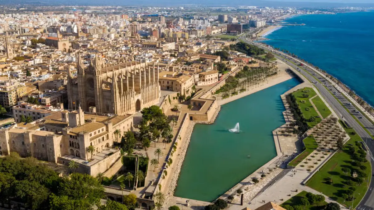 Palma de Maiorca vista do alto