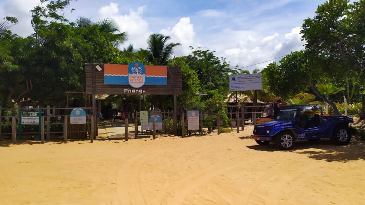 Buggy na Lagoa de Pitangui