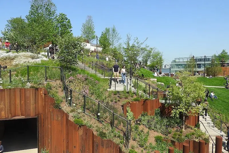 Área verde no Little Island Park em Nova York