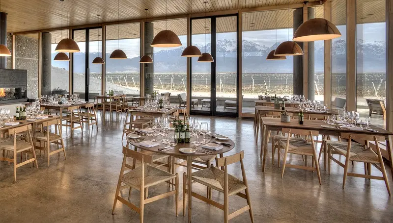 Restaurante Piedra Infinita na bodega Zuccardi