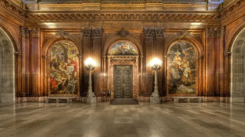 Decoração da Biblioteca Pública de Nova York