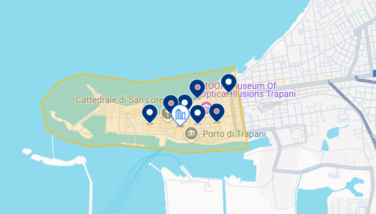 Mapa de Trapani