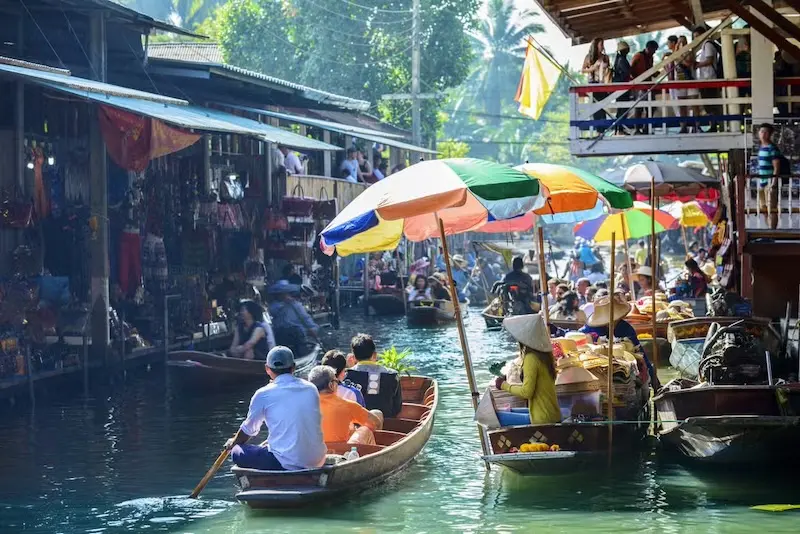 Mercado Flutuante Damnoen Saduak