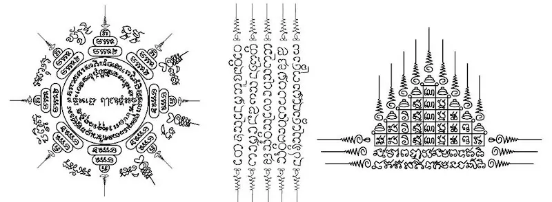 Tatuagem Sak Yant na Tailândia