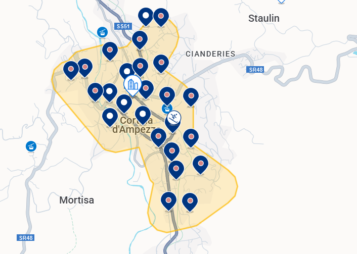 Mapa de Cortina d’Ampezzo