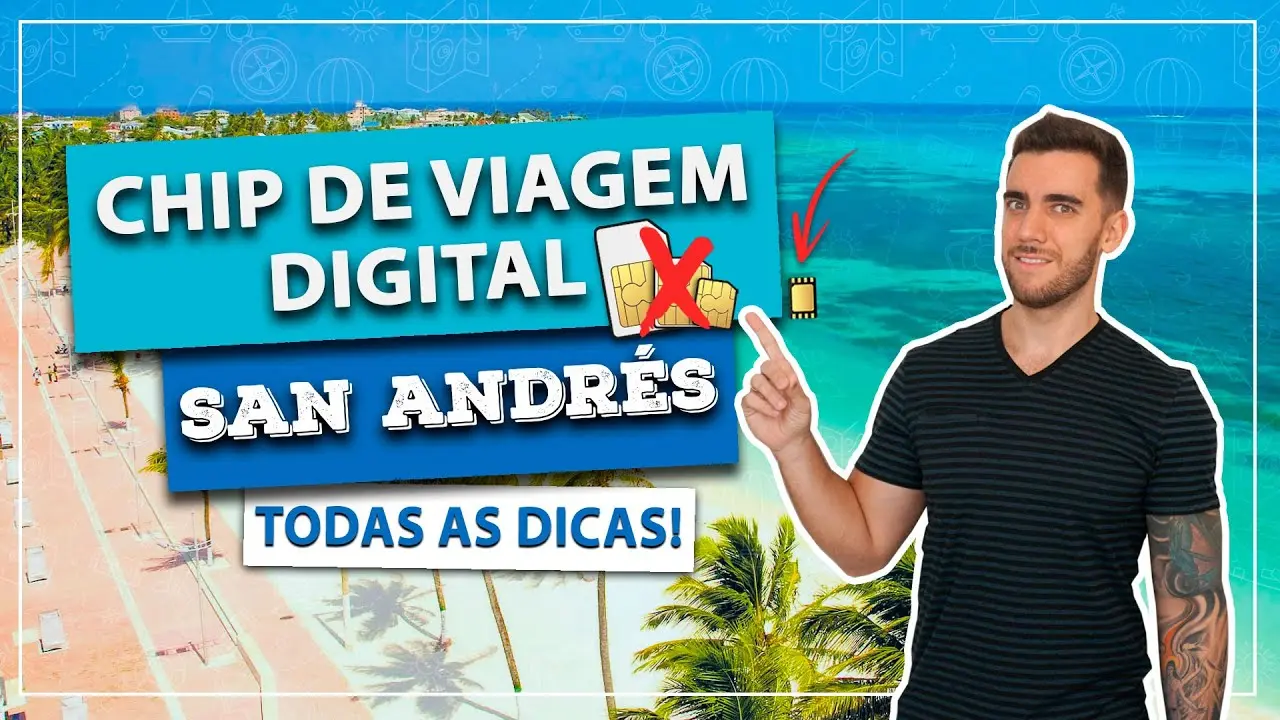 Chip de viagem digital eSIM para San Andrés