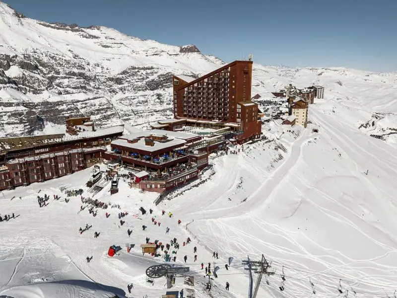 Estação de esqui Valle Nevado no Chile